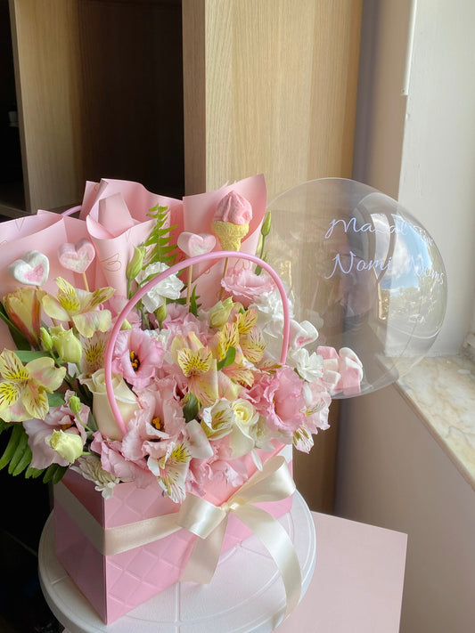 Birthday flower bag