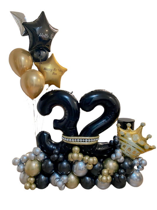 Birthday balloon bouquet